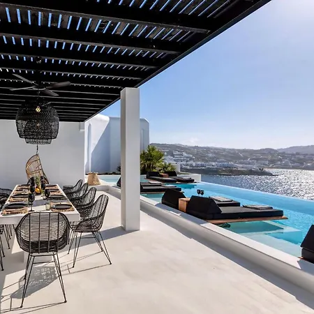 וילה Phenomenal Mykonos 6 Bedrooms Paradise View Panoramic Sea Views Private Infinity Pool Psarou פסארו