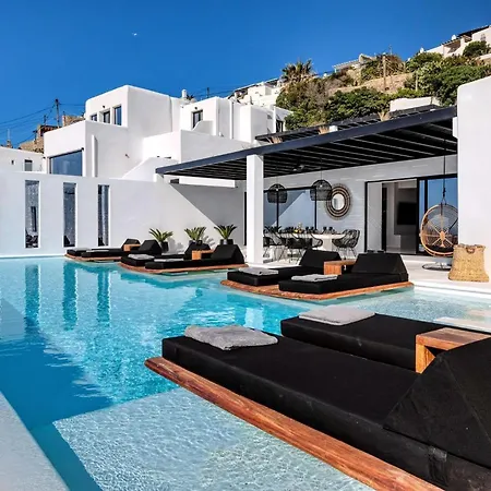 Phenomenal Mykonos 6 Bedrooms Paradise View Panoramic Sea Views Private Infinity Pool Psarou Villa