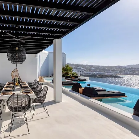 Phenomenal Mykonos 6 Bedrooms Paradise View Panoramic Sea Views Private Infinity Pool Psarou Villa Psarrou