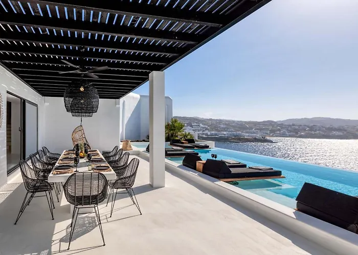 Phenomenal Mykonos 6 Bedrooms Paradise View Panoramic Sea View Villa Psarrou